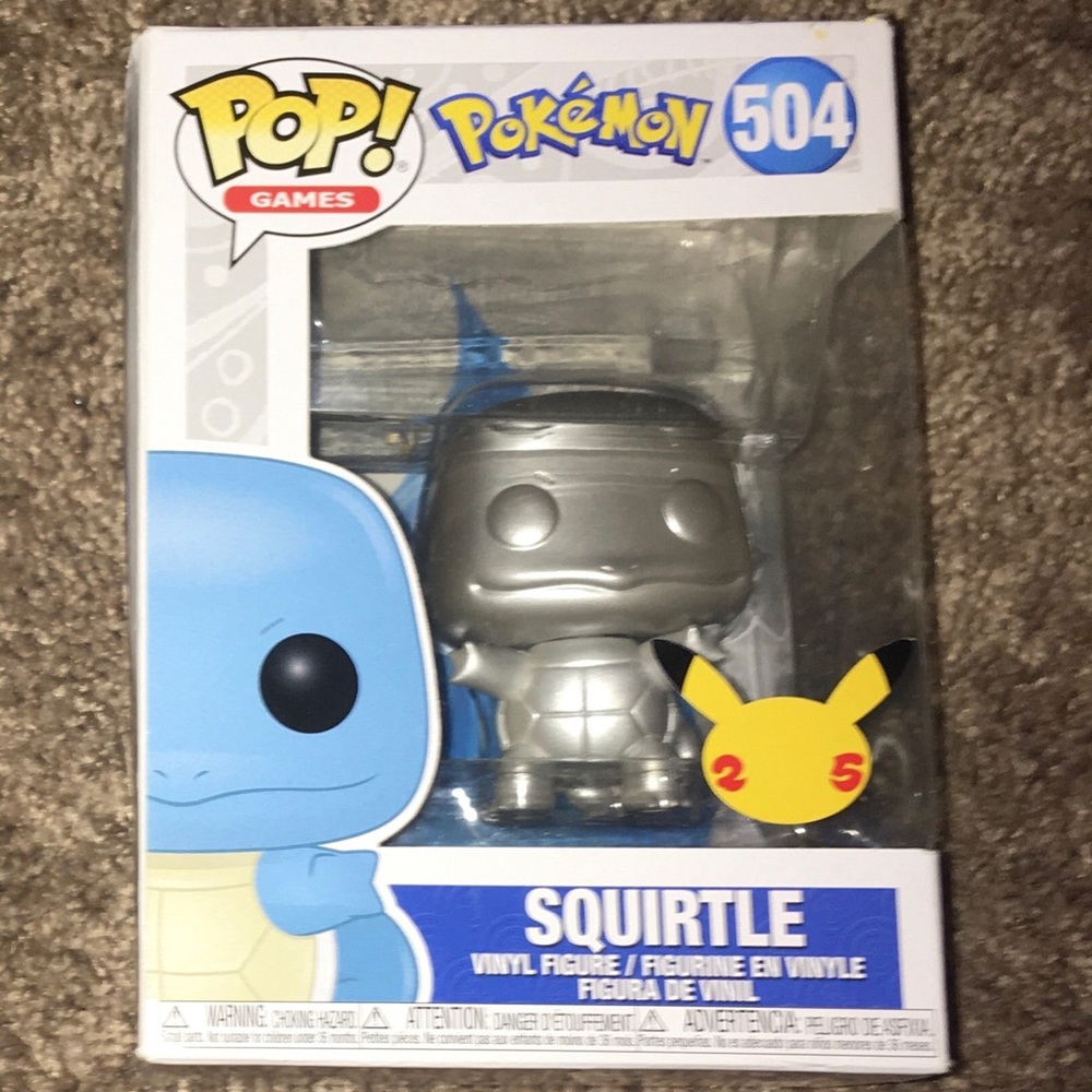 Squirtle (SILVER METALLIC) Funko Pop
